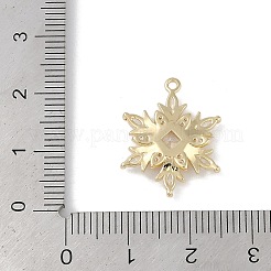Christmas Theme Brass Micro Pave Cubic Zirconia Pendants&nbsp;X-KK-Z065-01-02G