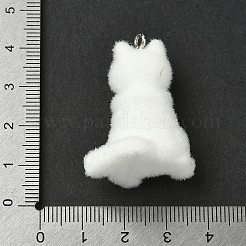 Flocking Resin Pendants&nbsp;RESI-K203-14B