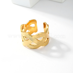 201 Stainless Steel Irregular Cross Open Ring for Daily Vacation Holiday Accessory.&nbsp;CK8192