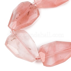 Cherry Quartz Glass Beads Strands&nbsp;G-P548-B22-01