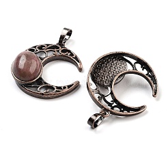 Natural Rhodonite Pendants&nbsp;G-L602-01R-15