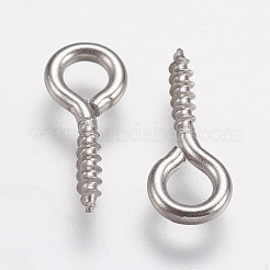 Tarnish Resistant 304 Stainless Steel Screw Eye Pin Peg Bails&nbsp;STAS-I097-077B