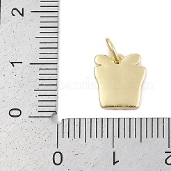 Christmas Brass Enamel Charms&nbsp;KK-Q028-71G-03