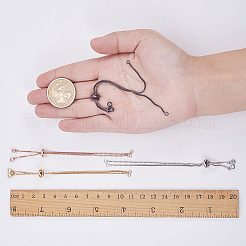 Rack Plating Brass Chain Slider Bracelets Making&nbsp;KK-SC0001-10-RS