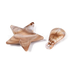 Two Tone Opaque Plastic Pendants&nbsp;KY-N025-57