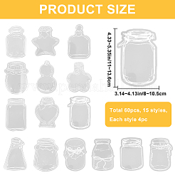 3 Styles Waterproof Self Adhesive Stamping Stickers Sets&nbsp;DIY-CP0011-04D