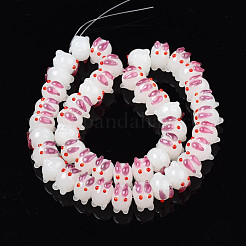 Handmade Bumpy Lampwork Beads Strands&nbsp;LAMP-T017-01A