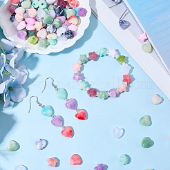 200Pcs 2 Styles Opaque Acrylic Beads&nbsp;OACR-SP0002-11