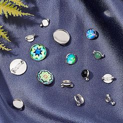 Tarnish Resistant 304 Stainless Steel Brooch Base Settings&nbsp;STAS-F191-04P-20mm
