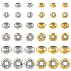 15Pcs 3 Style 304 Stainless Steel Beads&nbsp;STAS-YW0003-56G