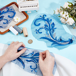 Polyester Computerized Embroidery Cloth Iron on/Sew on Patches&nbsp;DIY-WH0683-75A