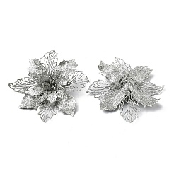 Plastic Glitter Artificial Flower&nbsp;HJEW-R124-01