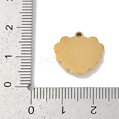 Ion Plating(IP) 304 Stainless Steel Cat Eye Pendants&nbsp;STAS-M080-05G