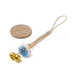 Handmade Porcelain Lucky Cat Mobile Straps&nbsp;HJEW-JM00891