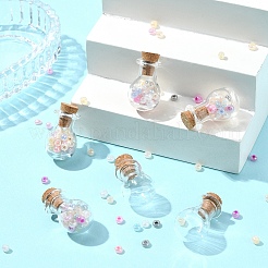 8Pcs Mini High Borosilicate Glass Bottle Bead Containers&nbsp;BOTT-FS0001-01