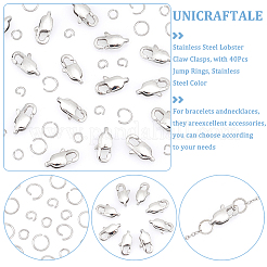 16Pcs 304 Stainless Steel Lobster Claw Clasps&nbsp;DIY-UN0004-95