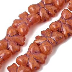 Painted Glass Beads Strands&nbsp;GLAA-Z021-02