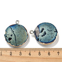 Electroplated Natural Druzy Agate Pendants&nbsp;G-A229-01E