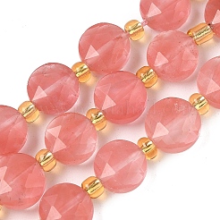 Cherry Quartz Glass Beads Strands&nbsp;G-G271-C05-10mm