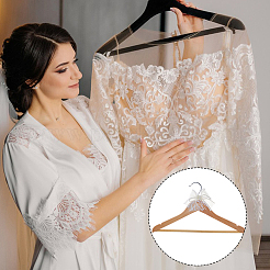 Wood Wedding Hanger&nbsp;AJEW-WH0766-57