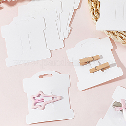 100Pcs Blank Paper Hair Clip Display Cards&nbsp;CDIS-SP0001-36