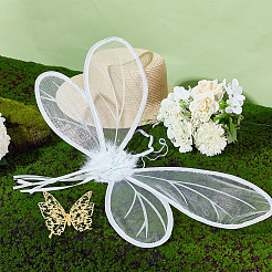 Polyester & Feather Butterfly Wings&nbsp;AJEW-WH0542-82