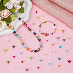 2450Pcs 3 Styles ABS Plastic Beads&nbsp;OACR-PA0001-58