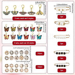 Alloy Enamel Pendants & Alloy Safety Pin Brooch&nbsp;AJEW-SP0002-04