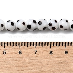 Handmade Lampwork Beads&nbsp;LAMP-D002-8mm-01F