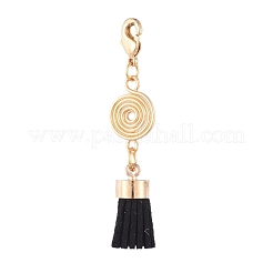 Suede Cord Tassel Pendants&nbsp;PALLOY-JF00416-M
