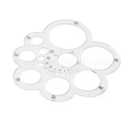Transparent Acrylic Round Leather Cutting Tool&nbsp;AJEW-WH0505-19