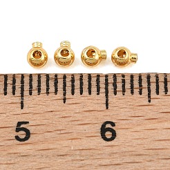 Brass Crimp Beads&nbsp;KK-CBA7BFE-02B-G