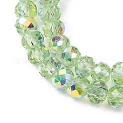Electroplate Transparent Glass Beads Strands&nbsp;EGLA-A046-01A-04
