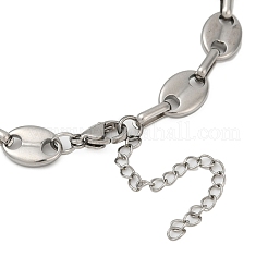 304 Stainless Steel Oval Link Chains Bracelets for Men & Women&nbsp;BJEW-D042-53P