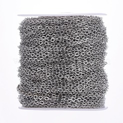 Brass Flat Oval Cable Chains&nbsp;CHC025Y-N
