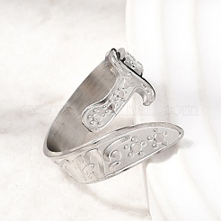 201 Stainless Steel Cuff Open Rings&nbsp;RJEW-Z141-01P