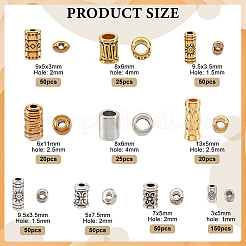 490Pcs 10 Style Tibetan Style Spacer Beads&nbsp;FIND-NB0003-36