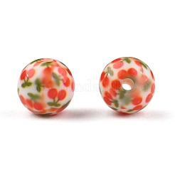 Opaque Printed Acrylic Beads&nbsp;MACR-S271-12mm-M