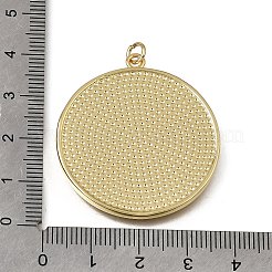 Natural Shell Brass Pendants&nbsp;KK-C262-11A-G