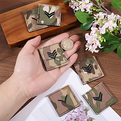 6Pcs 3 Styles Polyester Epaulette Camouflage&nbsp;PATC-FH0001-27A