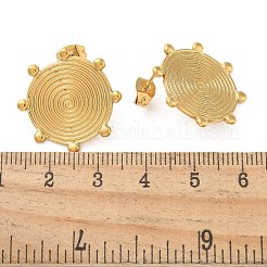 Ion Plating(IP) 304 Stainless Steel Stud Earrings for Women&nbsp;EJEW-M089-03G