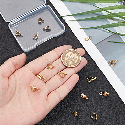 16Pcs 4 Styles 304 Stainless Steel SIce Pick Pinch Bails&nbsp;STAS-UN0059-73G