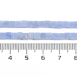 Dyed Synthetic White Jade Imitation Blue Lace Agate Beads Strands&nbsp;G-B129-A02-01