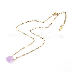Natural Quartz Pendant Necklaces&nbsp;NJEW-JN03472