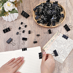 416Pcs 6 Styles Manganese Steel Binder Clips&nbsp;AJEW-WA0001-48
