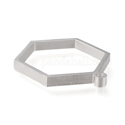Non-Tarnish 304 Stainless Steel Open Back Bezel Pendants&nbsp;STAS-K208-13P-A