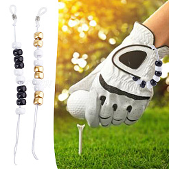 8Pcs 8 Style Plastic Beaded Golf Score Counters&nbsp;AJEW-DR00002