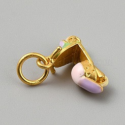 Alloy Enamel Pendants&nbsp;PALLOY-S050-01G-1