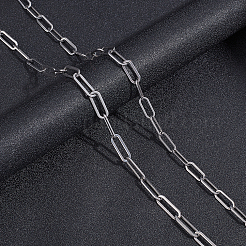 2Pcs 2 Style 304 Stainless Steel Paperclip Chains&nbsp;CHS-GA0001-03