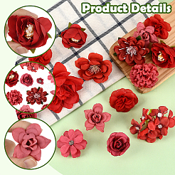 3 Bags 3 Styles Cloth Flower&nbsp;DIY-SP0005-72D